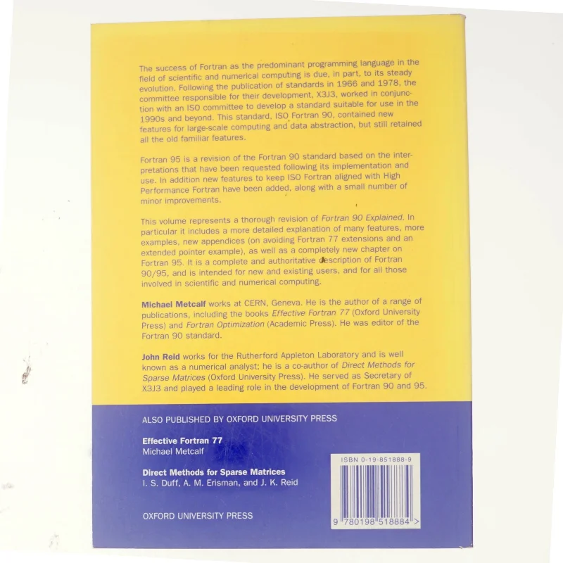 FORTRAN 90/95 explained (Bog)