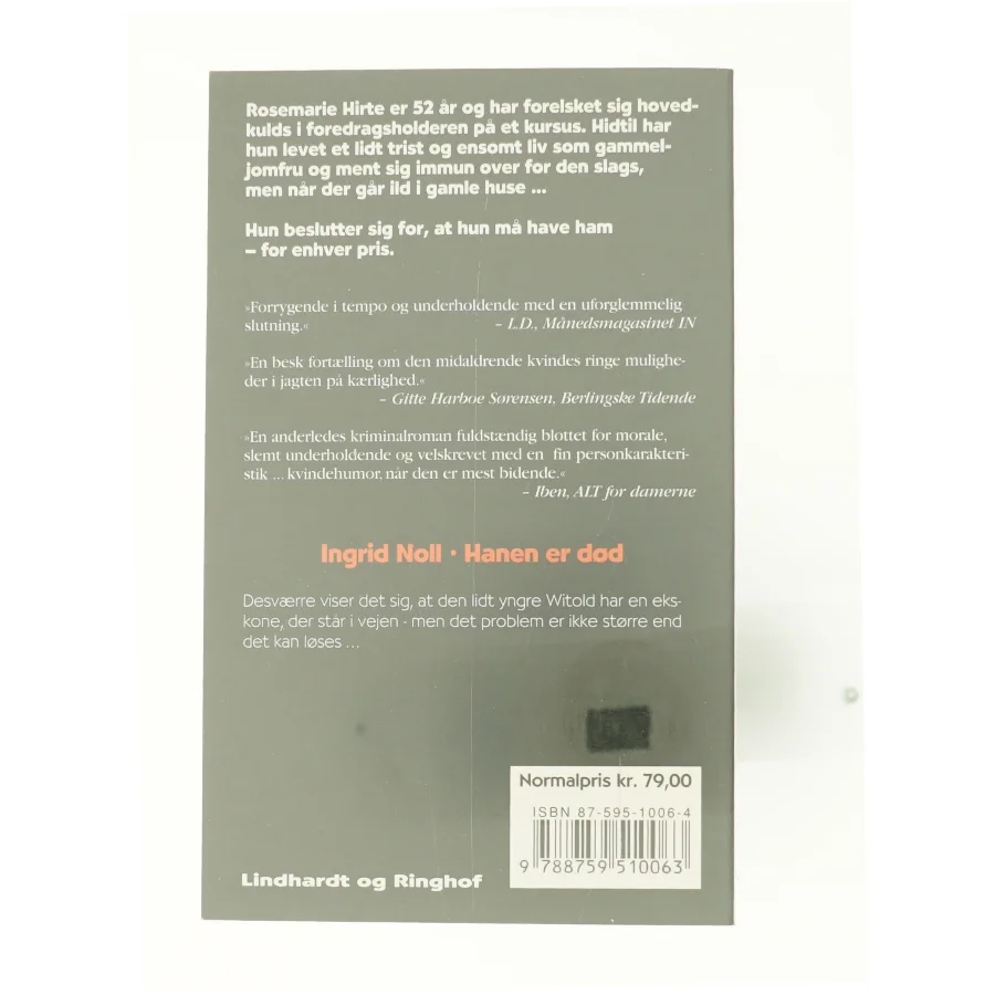 Hanen er død af Ingrid Noll (Bog)