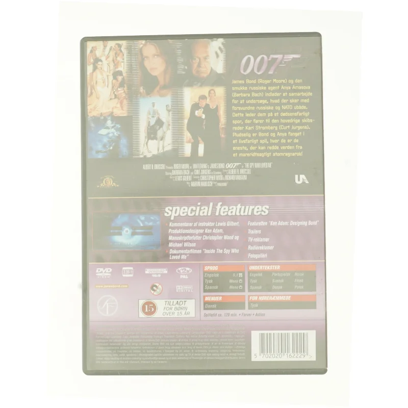 Agent 007 - the Spy Who Loved Me fra DVD