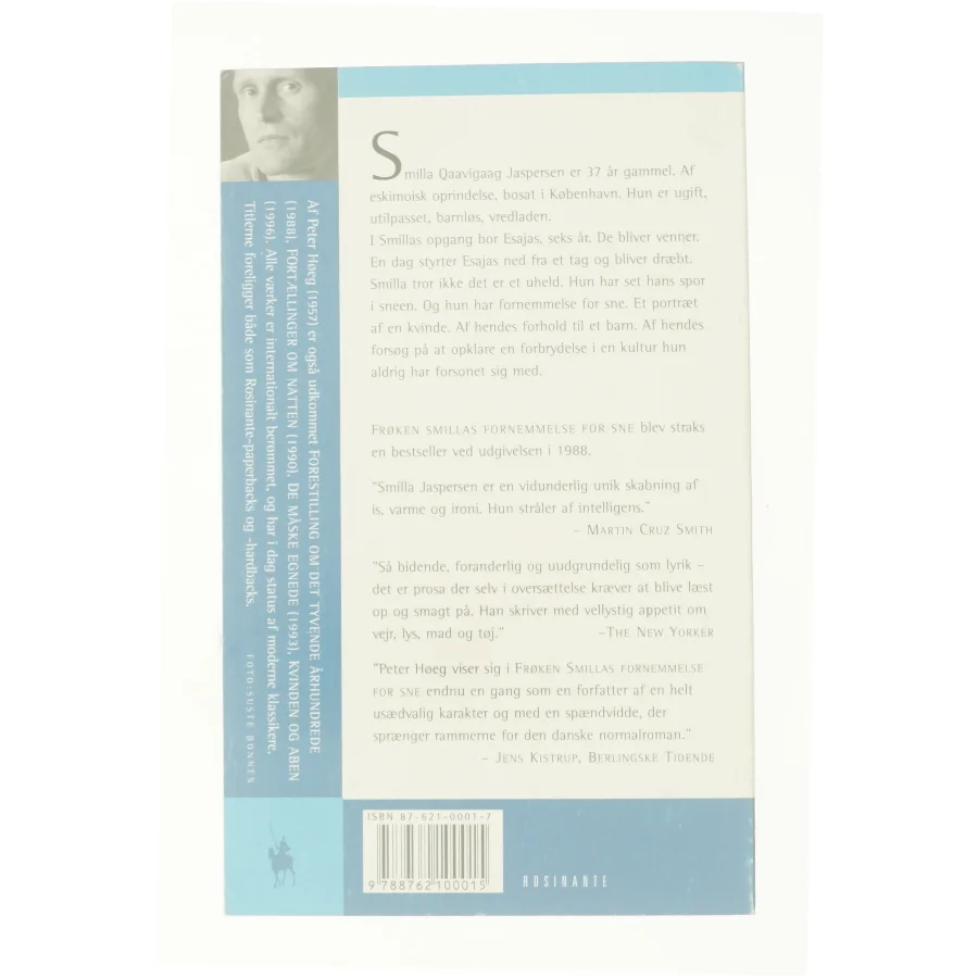 Frøken Smillas fornemmelse for sne af Peter Høeg (f. 1957-05-17) (Bog)