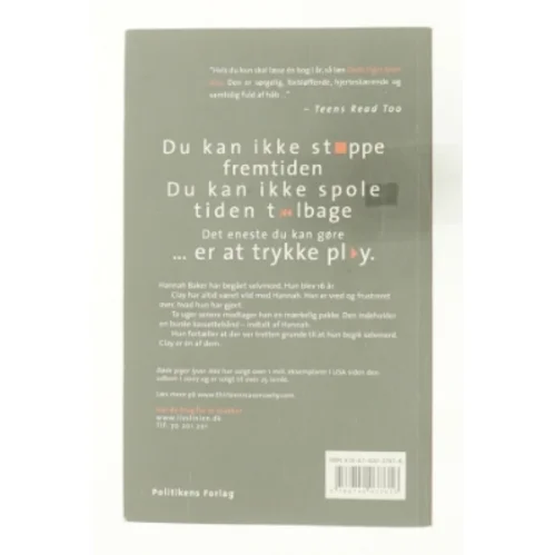 Døde piger lyver ikke af Jay Asher (Bog)