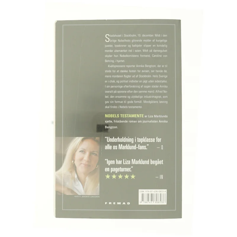 Nobels testamente af Liza Marklund (Bog)