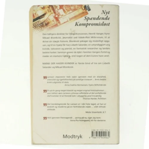 Mænd der hader kvinder af Stieg Larsson