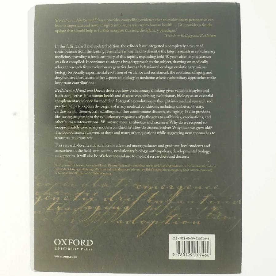 Evolution in health and disease (Bog)