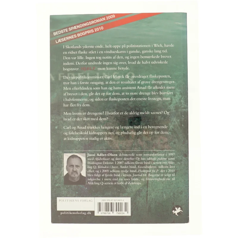 Flaskepost fra P af Jussi Adler-Olsen (Bog)