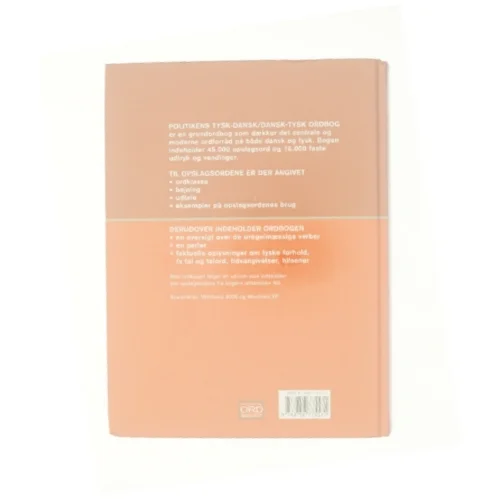 Politikens tysk-dansk, dansk-tysk ordbog (Bog)