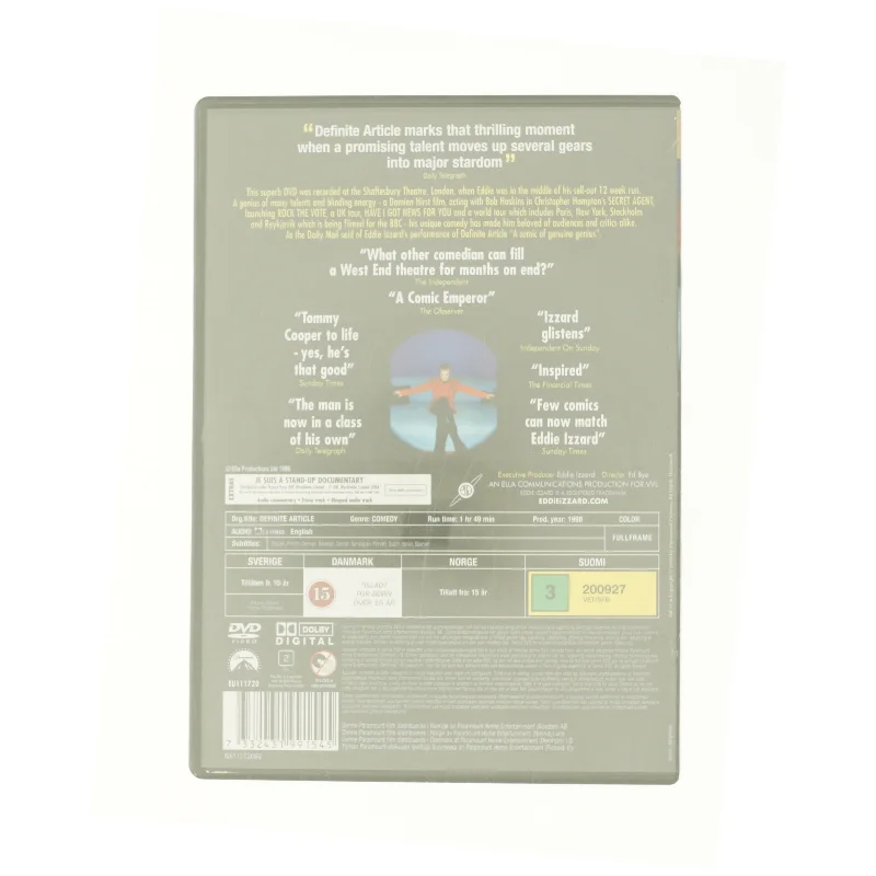 Eddie Izzard the Definite Article fra DVD
