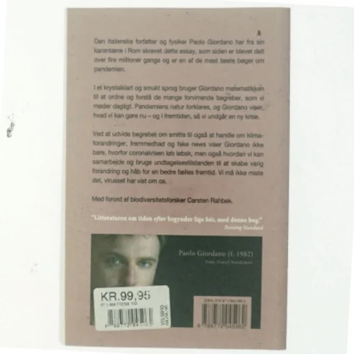 I smittens tid : vidnesbyrd fra pandemiens frontlinje af Paolo Giordano (Bog)