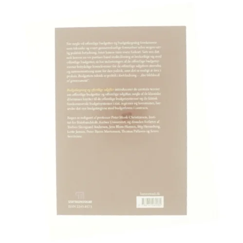 Budgetlægning og offentlige udgifter (Bog)