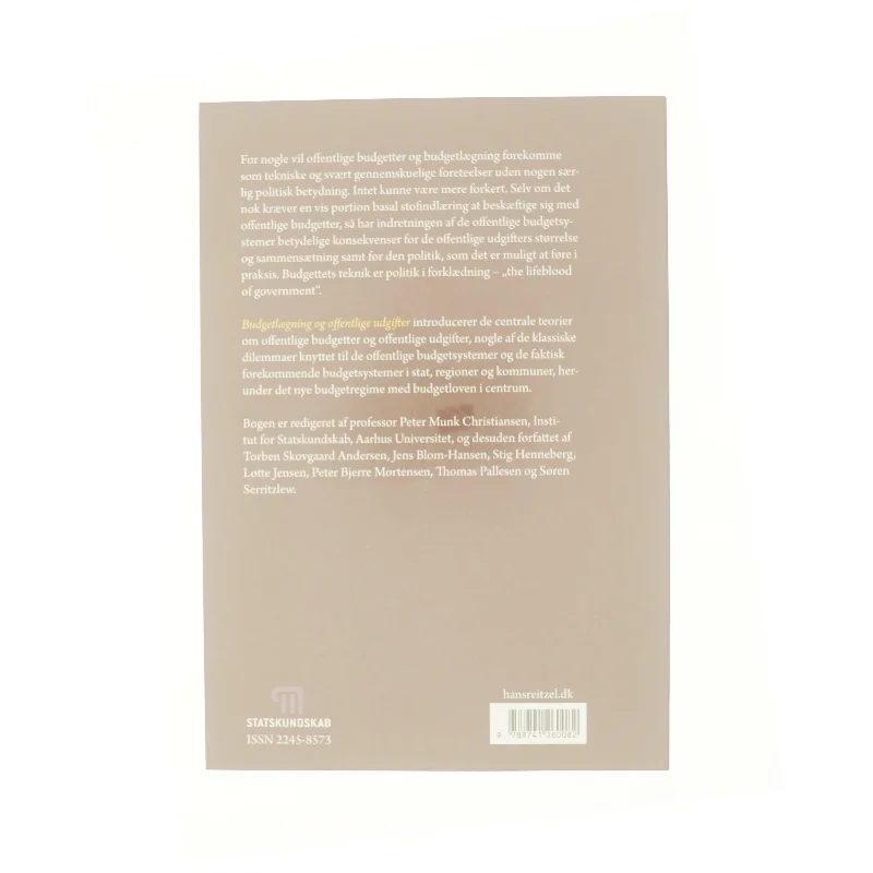 Budgetlægning og offentlige udgifter (Bog)