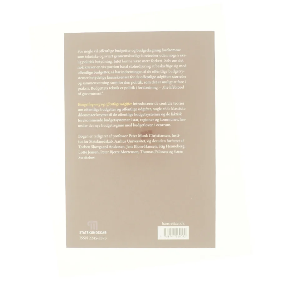 Budgetlægning og offentlige udgifter (Bog)