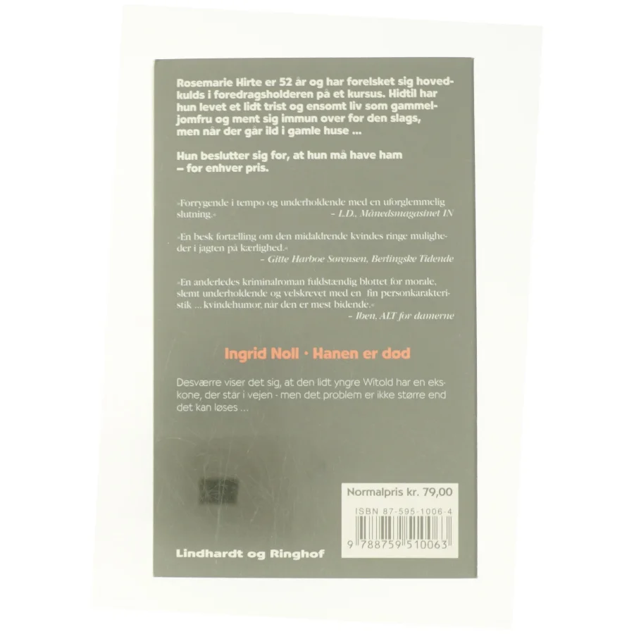 Hanen er død af Ingrid Noll (Bog)