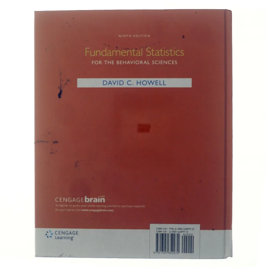Fundamental statistics for the behavioral sciences (Bog)