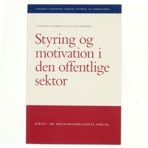 Styring og motivation i den offentlige sektor af Lotte Bøgh Andersen (Bog)