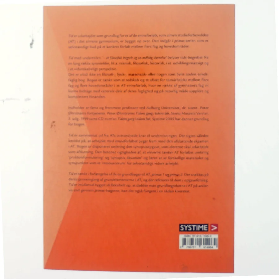 Tid : et filosofisk begreb og en målelig størrelse : emneforløb til almen studieforberedelse (Bog)