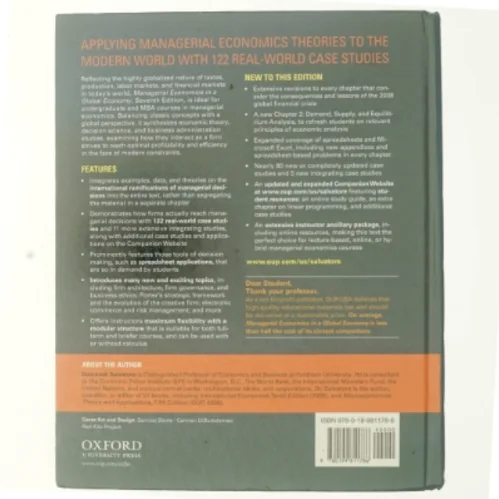 Managerial economics in a global economy (Bog)