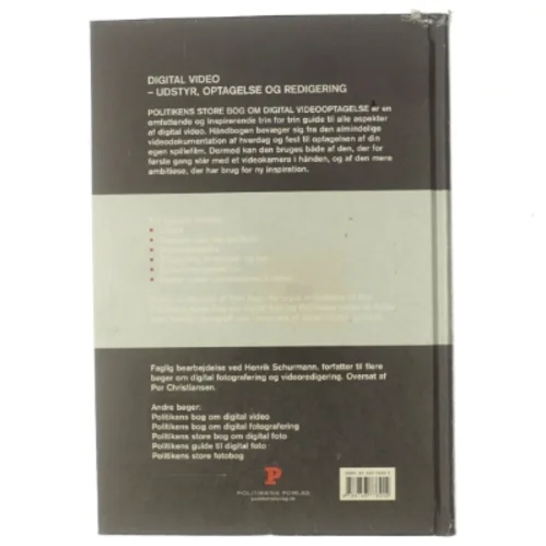Politikens store bog om digital videooptagelse af Tom Ang (Bog)
