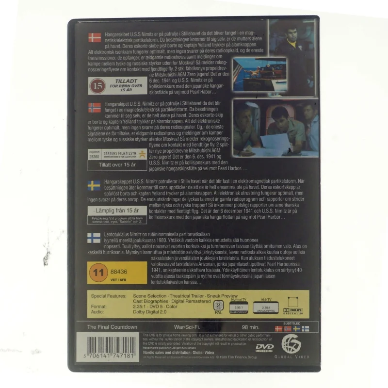 U.S.S.Nimmitz, lost in the pacific