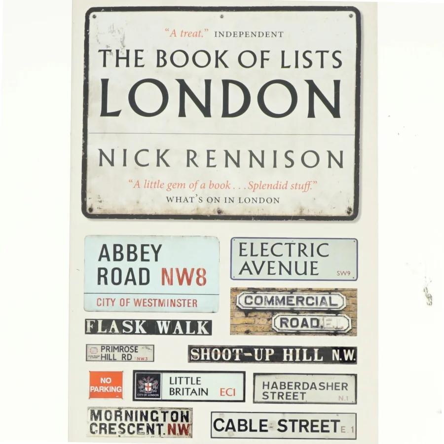 The Book of Lists London af Nick Rennison (Bog)