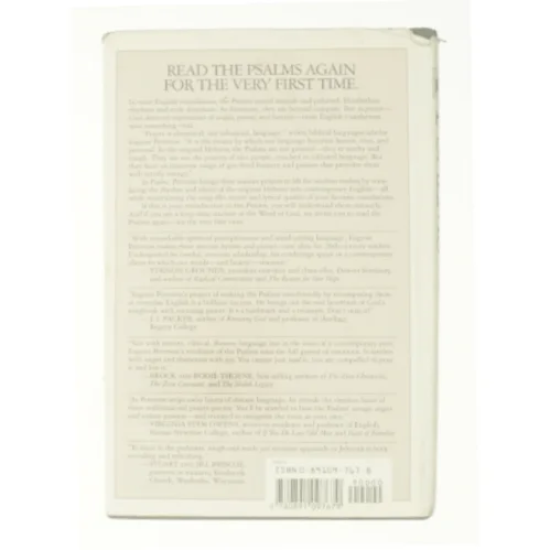 The Message Psalms : Psalms in Contemporary Language by Eugene H. Peterson af Eugene H. Peterson (Bog)