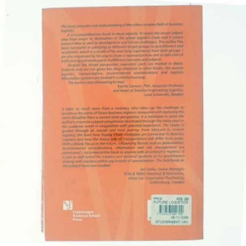 Future logistics challenges af Leif Enarsson (Bog)