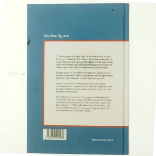 Køb : dansk indenlandsk købsret : studieudgave (Studieudgave) af Joseph M. Lookofsky (Bog)