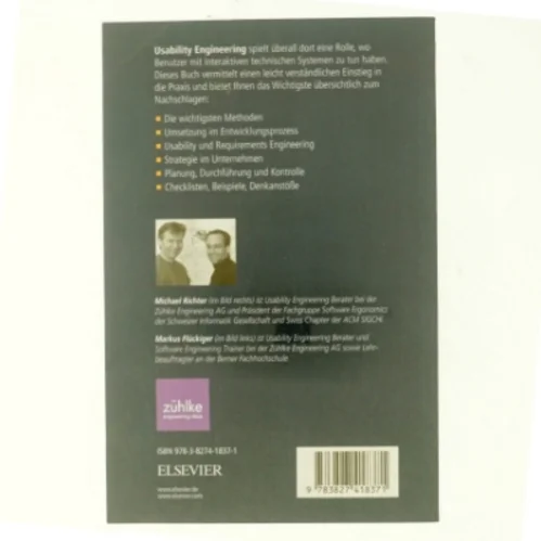 Usability Engineering kompakt af Michael Richter, Markus Flückiger (Bog)