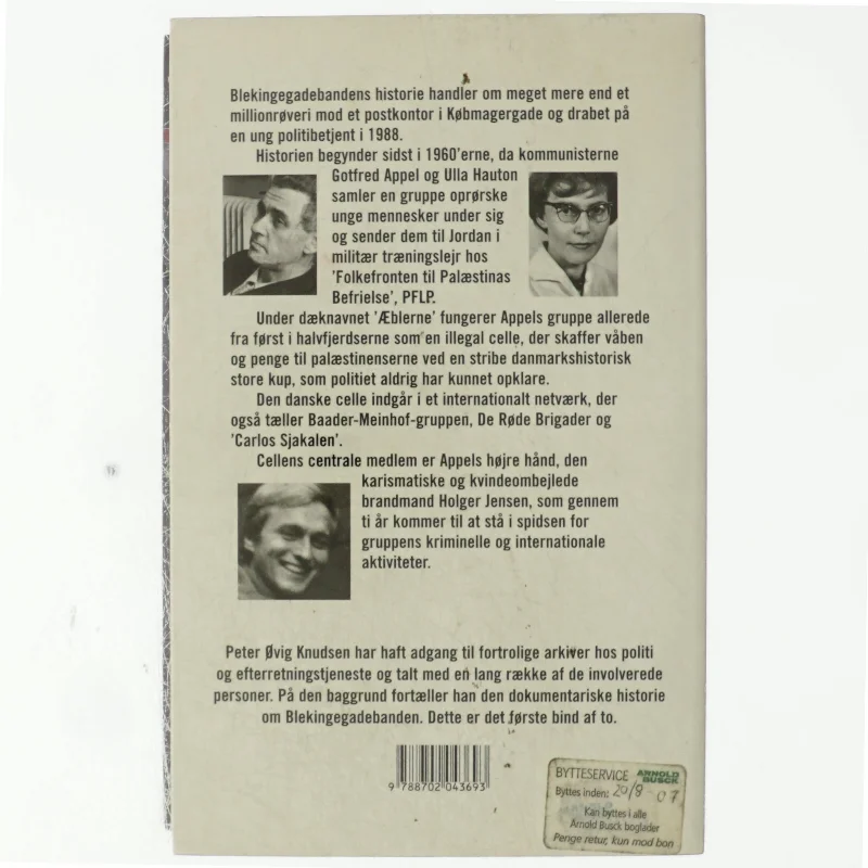 Blekinge Gade Banden af Peter Ovig Knudsen (Bog)