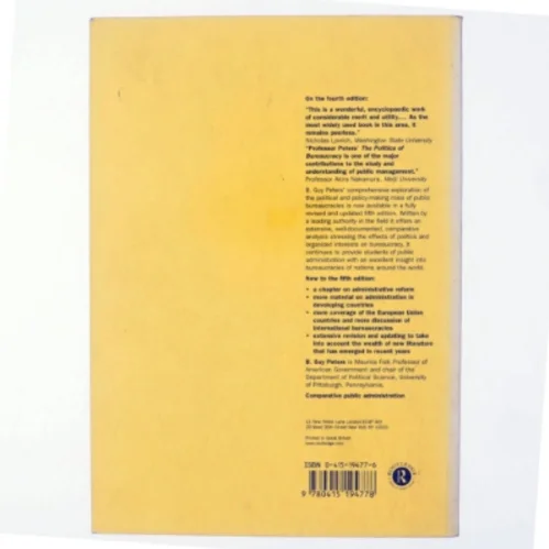 The Politics of Bureaucracy af B. Guy Peters (Bog)