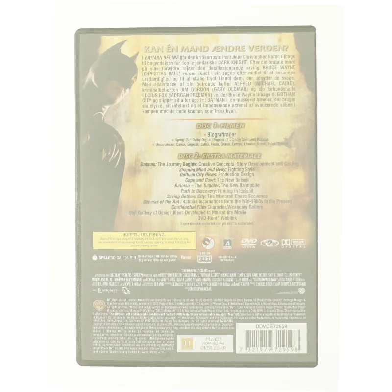 Batman Begins fra DVD