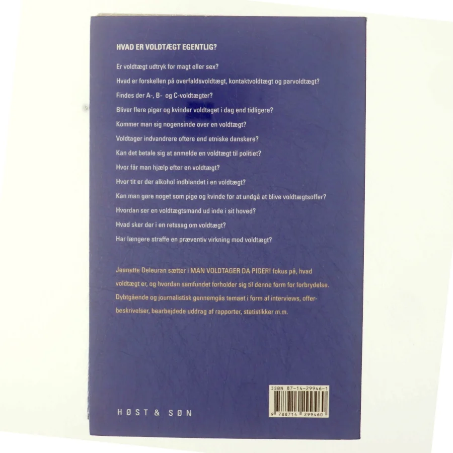 Man voldtager da piger! af Jeanette Deleuran (f. 1956-05-29) (Bog)