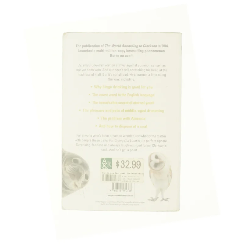 For Crying Out Loud! Vol. 3 : the World According to Clarkson by Jeremy Clarkson af Clarkson, Jeremy (Bog)