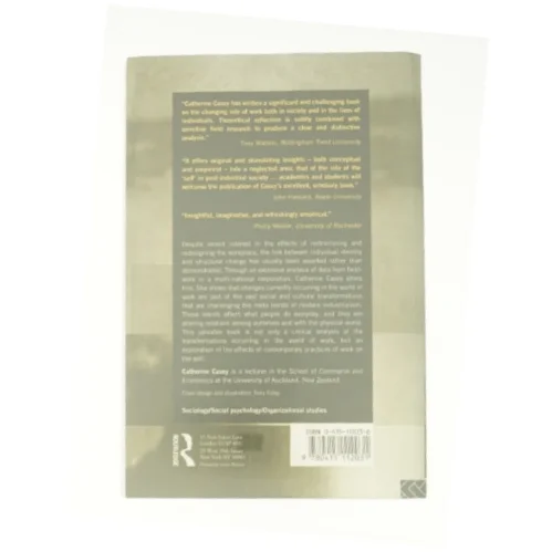 Work  Self and Society : After Industrialism (Paperback) af Catherine Casey (Bog)