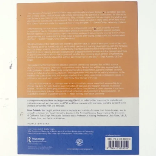 Understanding political science statistics : observations and expectations in political analysis af Peter Galderisi (Bog)