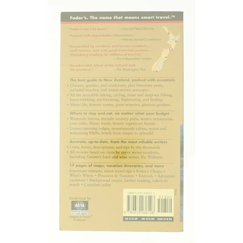 New Zealand : the Complete Guide to the Country Roads, Charming Cities, Alps and Fjordlands af Fodor's Travel Publications, Inc. Staff (Bog)