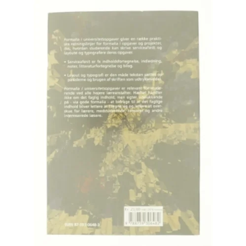 Formalia i universitetsopgaver af Peter Stray Jørgensen (Bog)