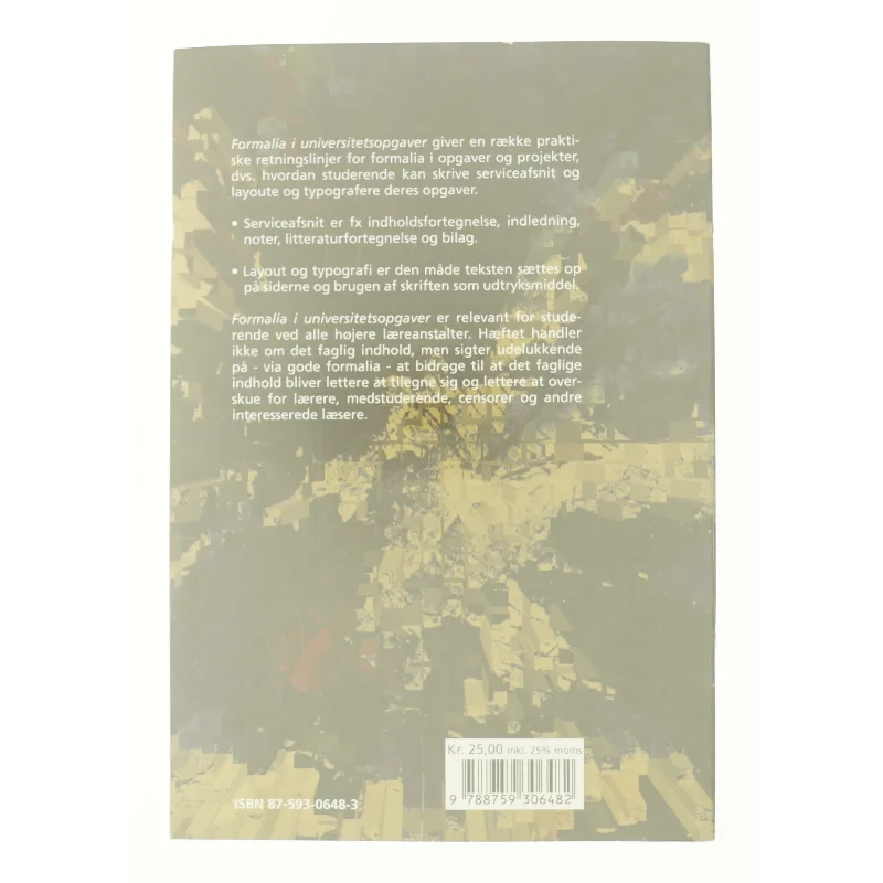 Formalia i universitetsopgaver af Peter Stray Jørgensen (Bog)