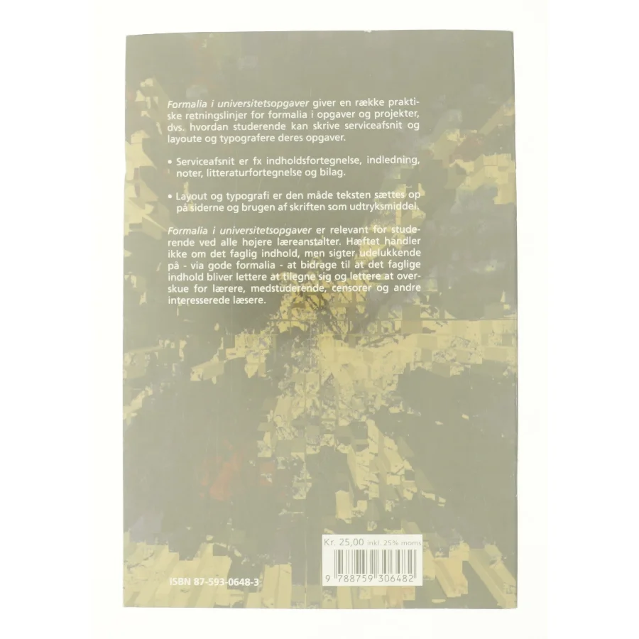 Formalia i universitetsopgaver af Peter Stray Jørgensen (Bog)