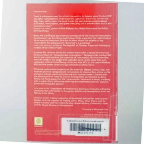 Brand Aid bog fra University of Minnesota Press