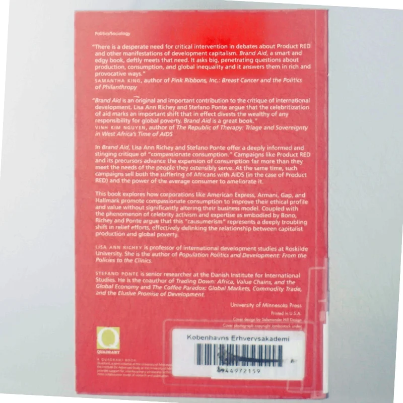 Brand Aid bog fra University of Minnesota Press