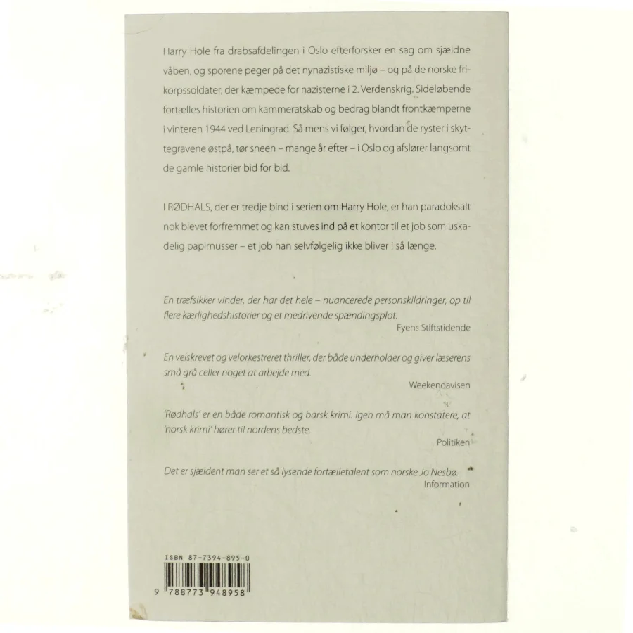 Rødhals af Jo Nesbø (Bog)