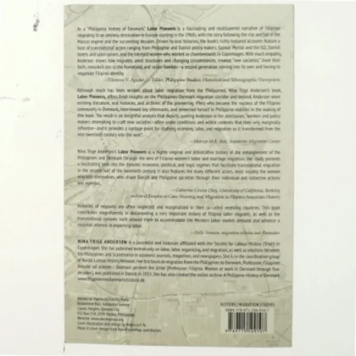 Labor pioneers : economy, labor, migration in Filipino-Danish relations 1950-2015 af Nina Trige Andersen (f. 1982) (Bog)