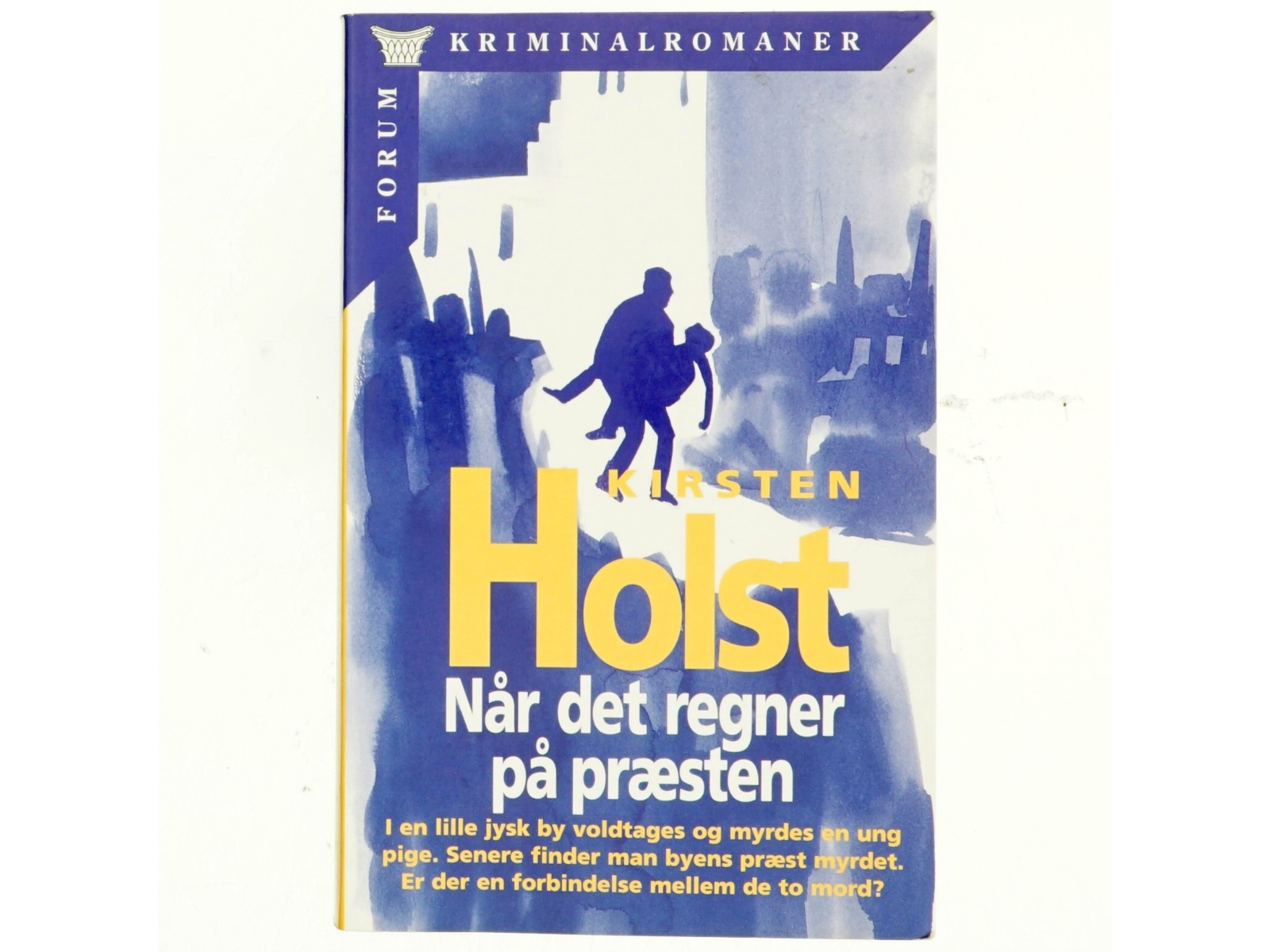 Når det regner på præsten : kriminalroman af Kirsten Holst (f. 1936) (Bog)