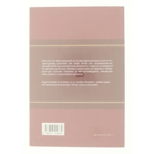 Forvaltnings personalet a Karsten Revsbech (Bog)