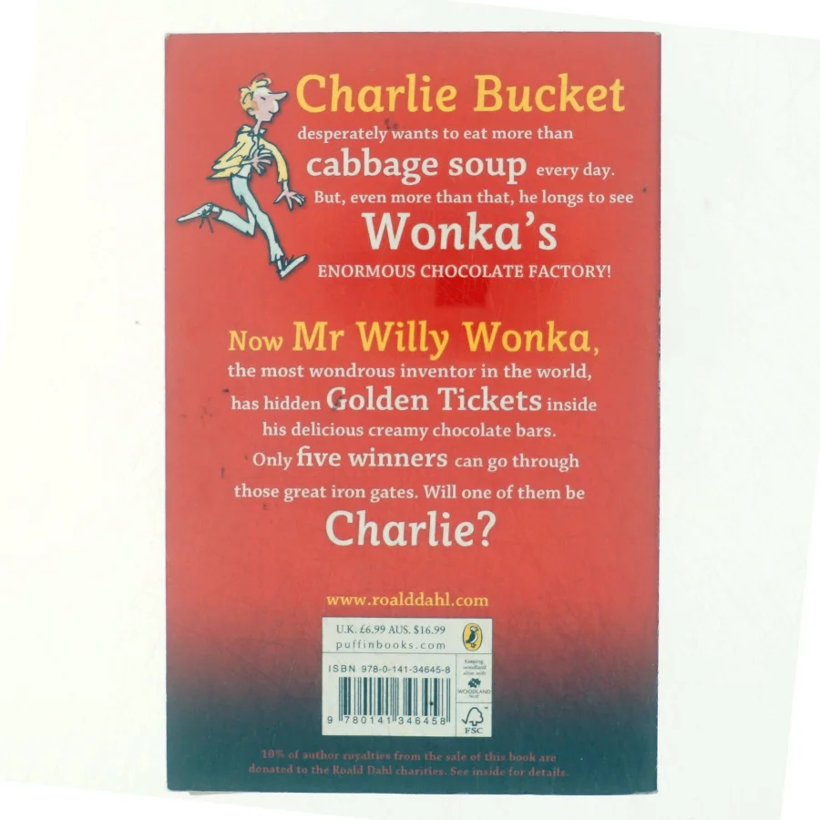 Charlie and the chokolate factory af Roald Dahl (Bog)