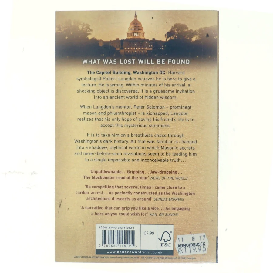 The lost symbol af Dan Brown (Bog)