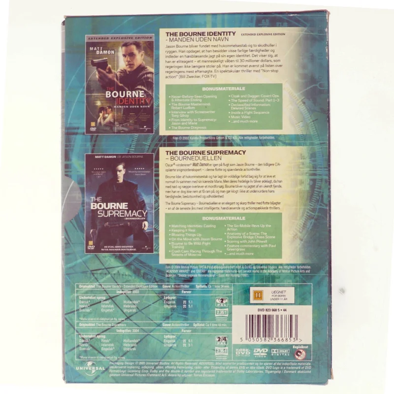 THE BOURNE IDENTITY + THE BOURNE SUPREMACY