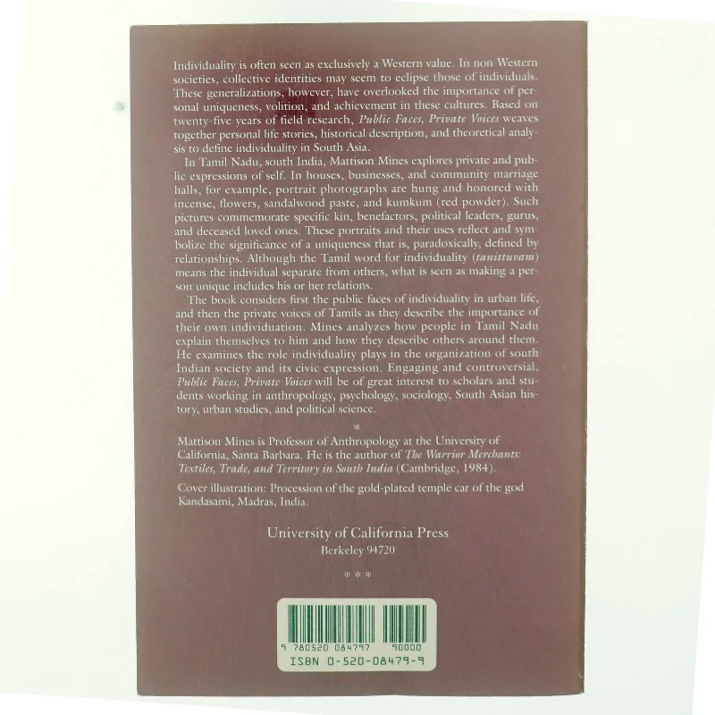 Public Faces, Private Lives af Mattison Mines (Bog)