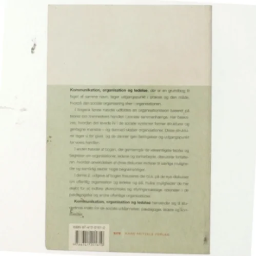 Kommunikation, organisation og ledelse af Cristian Lima (Bog)