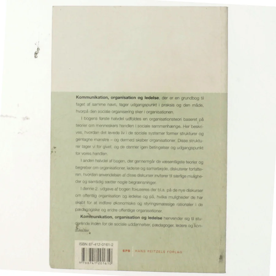 Kommunikation, organisation og ledelse af Cristian Lima (Bog)